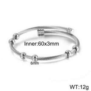 Stainless Steel Wire Bangle - KB121919-Z