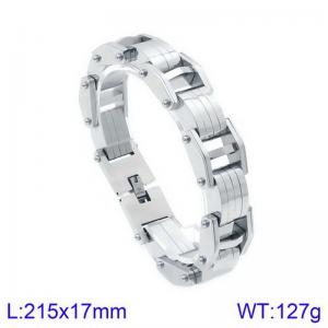 Fashion Jewelry Stainless Steel Men's Bracelet - KB125625-KFC