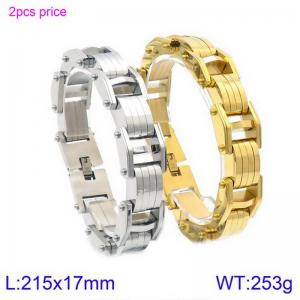 Fashion Jewelry Stainless Steel Men's Bracelet - KB125627-KFC