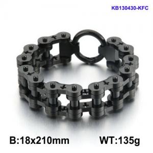Stainless Steel Bicycle Bracelet - KB130430-KFC