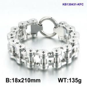 Stainless Steel Bicycle Bracelet - KB130431-KFC