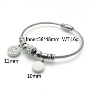 Stainless Steel Wire Bangle - KB131027-XD
