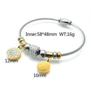 Stainless Steel Wire Bangle - KB131028-XD