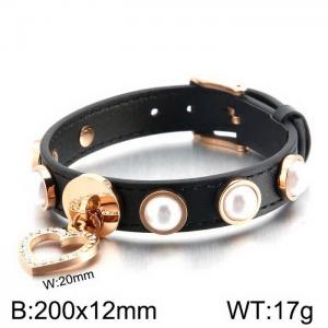 Leather Bracelet - KB132557-Z