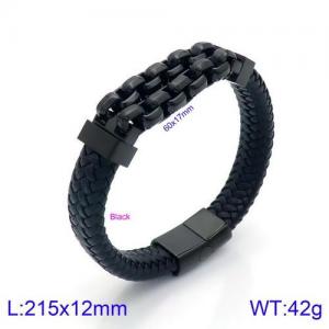 Leather Bracelet - KB134624-KFC