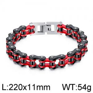 Stainless Steel Bicycle Bracelet - KB136400-WGTY