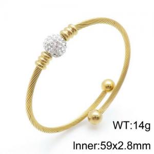 Stainless Steel Wire Bangle - KB136897-YA