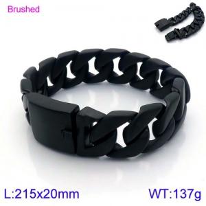 Stainless Steel Black-plating Bracelet - KB137060-BD