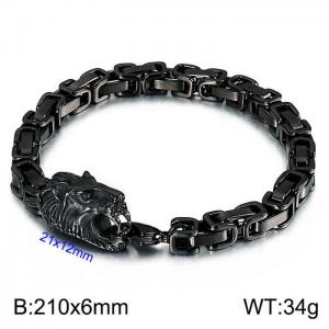 Stainless Steel Black-plating Bracelet - KB138224-Z
