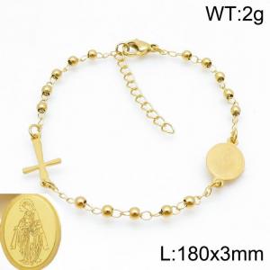 Stainless Rosary Bracelet - KB138632-HDJ