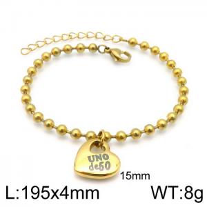 Stainless Steel Gold-plating Bracelet - KB139305-Z