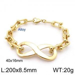 Alloy & Iron Bracelet - KB139833-Z