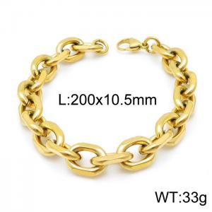Stainless Steel Gold-plating Bracelet - KB139980-Z
