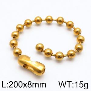 Stainless Steel Gold-plating Bracelet - KB143567-Z