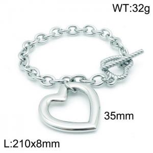 Fashionable ladies heart-shaped bracelet - KB144235-Z