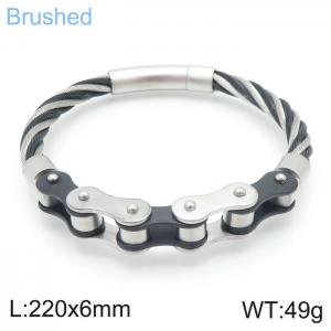 Stainless Steel Bicycle Bracelet - KB144295-KFC
