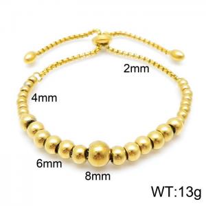 Stainless Steel Gold-plating Bracelet - KB145335-Z