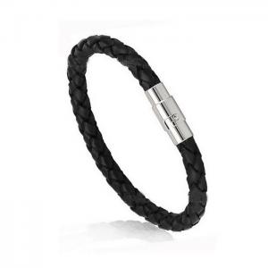 Fashion simple stainless steel bracelet leather bracelet - KB14588