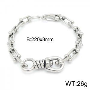 Stainless Steel Bracelet(Men) - KB146292-KLHQ