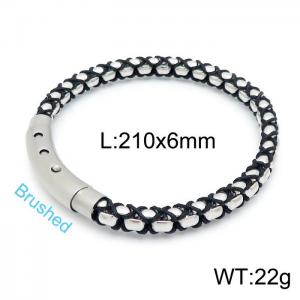 Stainless Steel Bracelet(Men) - KB146433-KLHQ