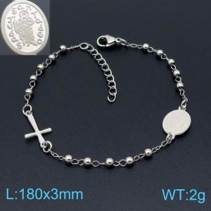 Stainless Rosary Bracelet - KB146462-HDJ