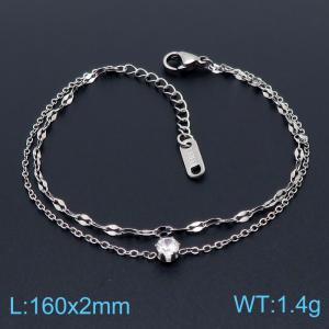 Stainless Steel Stone Bracelet - KB149091-KLX
