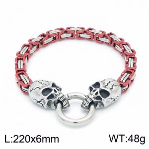 Stainless Skull Bracelet - KB149173-Z
