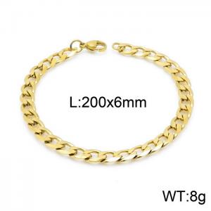 Stainless Steel Gold-plating Bracelet - KB149692-Z