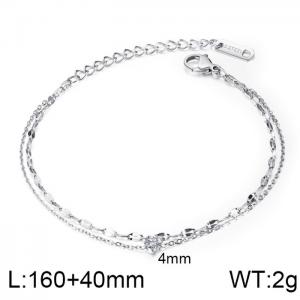 Stainless Steel Bracelet(women) - KB150095-WGMB