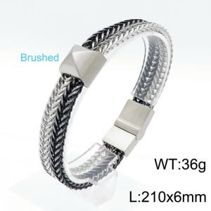 Stainless Steel Bracelet(Men) - KB151042-KLHQ