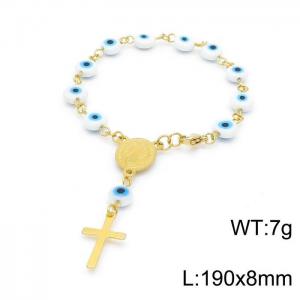 Stainless Rosary Bracelet - KB151573-YU