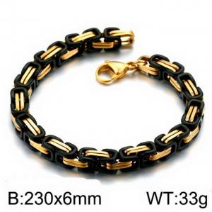 Stainless Steel Black-plating Bracelet - KB151645-Z
