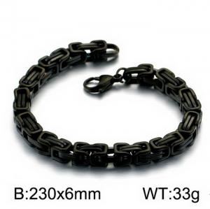 Stainless Steel Black-plating Bracelet - KB151650-Z