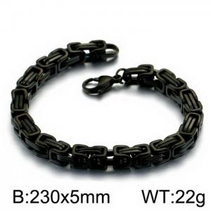 Stainless Steel Black-plating Bracelet - KB151685-Z
