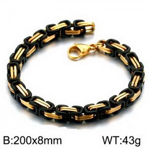 Stainless Steel Black-plating Bracelet - KB151712-Z