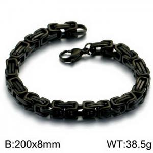 Stainless Steel Black-plating Bracelet - KB151718-Z