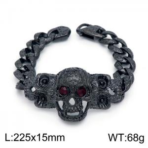 Stainless Skull Bracelet - KB151747-JX