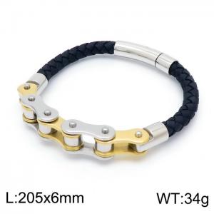 Stainless Steel Bicycle Bracelet - KB151860-KFC
