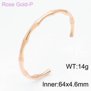 Bamboo Simple Fashion Bracelet ins Bracelet Rose Gold-plating Bangle - KB153695-KLX