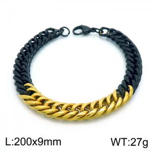 Stainless Steel Black-plating Bracelet - KB153747-Z