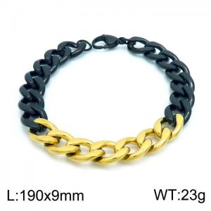 Stainless Steel Black-plating Bracelet - KB153762-Z