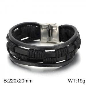 Leather Bracelet - KB153859-BQM