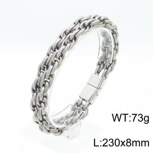 Stainless Steel Bracelet(Men) - KB154472-KFC