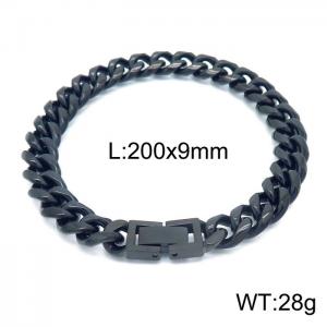 Stainless Steel Black-plating Bracelet - KB154572-Z