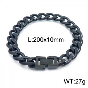 Stainless Steel Black-plating Bracelet - KB154589-Z