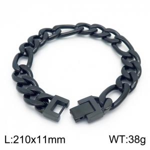 Stainless Steel Black-plating Bracelet - KB154600-Z