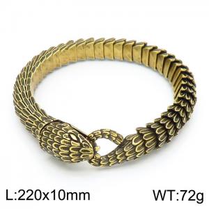 Stainless Steel Gold-plating Bracelet - KB155284-KJX