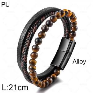 Leather Bracelet - KB156479-WGJZ
