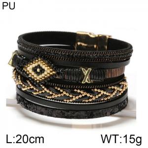 Leather Bracelet - KB156500-WGJZ