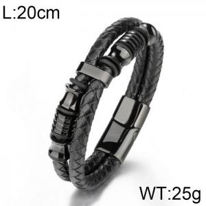 Leather Bracelet - KB156505-WGJZ